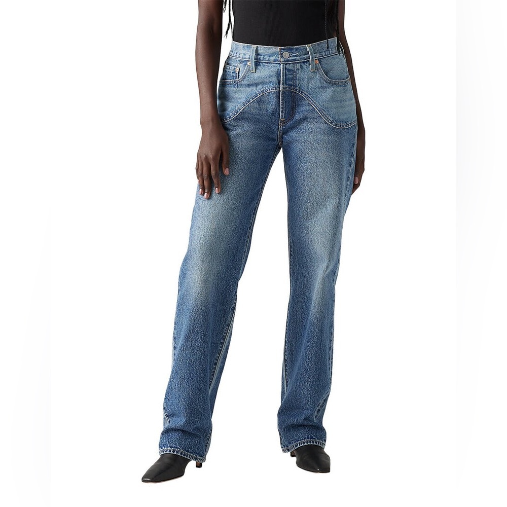 LEVI'S 501® '90S WESTERN IRONIC ICONIC STRAIGHT JEAN 28X 30 NWT